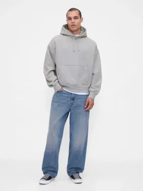 Sudadera con capucha de felpa francesa extra gruesa para adulto