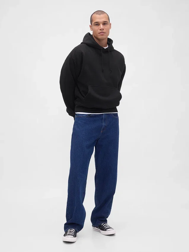 Sudadera con capucha de felpa francesa extra gruesa para adulto