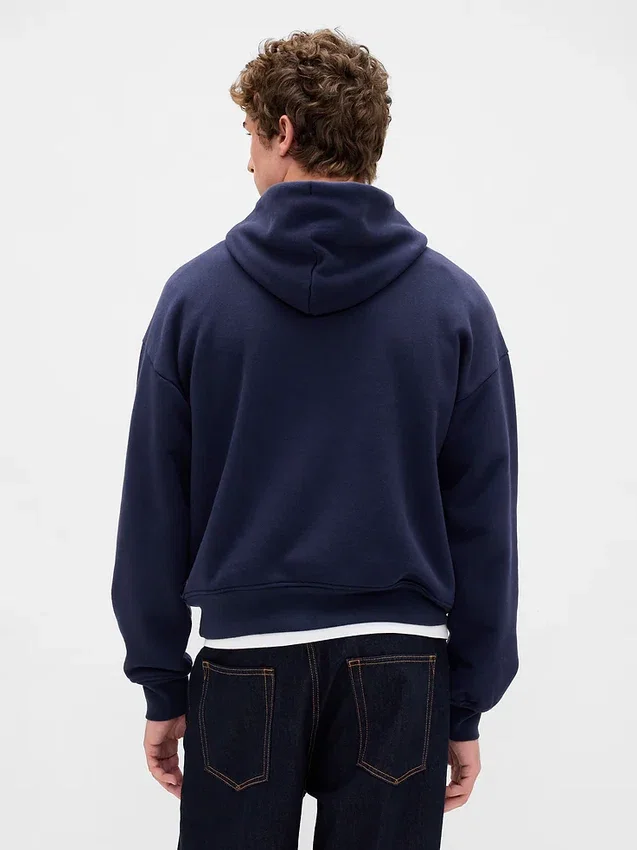 Sudadera con capucha de felpa francesa extra gruesa para adulto