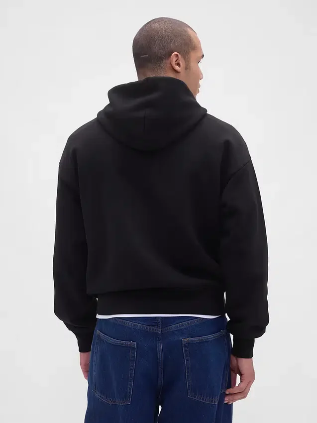 Sudadera con capucha de felpa francesa extra gruesa para adulto