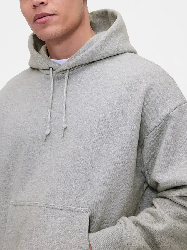 Sudadera con capucha de felpa francesa extra gruesa para adulto