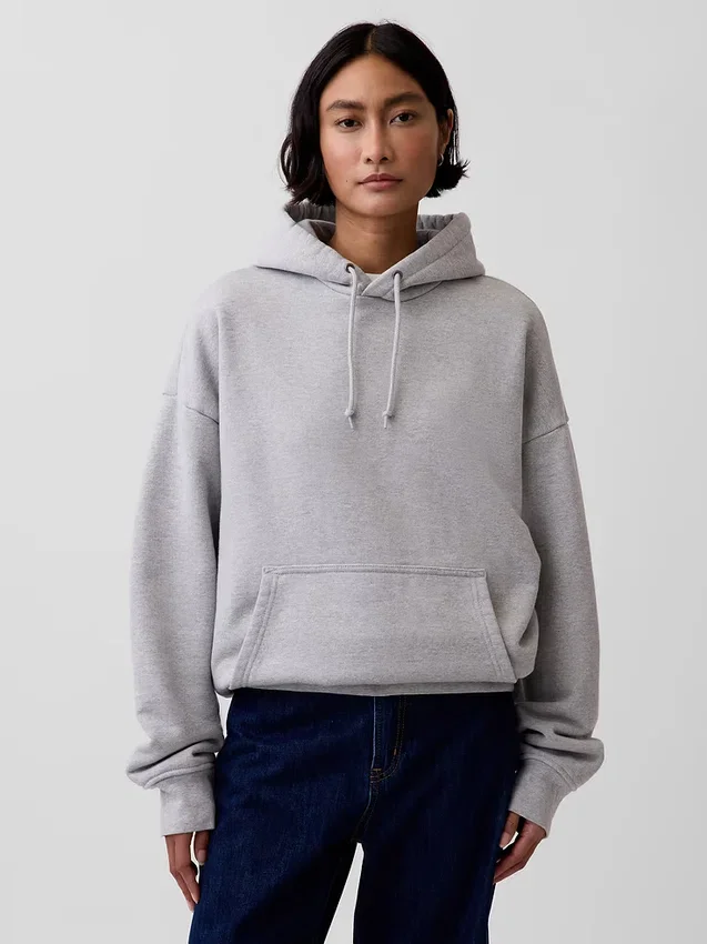Sudadera con capucha de felpa francesa extra gruesa para adulto