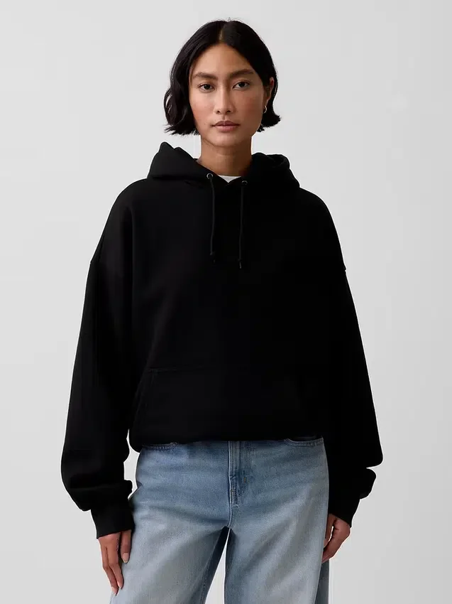 Sudadera con capucha de felpa francesa extra gruesa para adulto