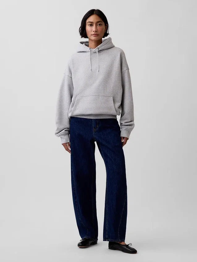 Sudadera con capucha de felpa francesa extra gruesa para adulto