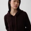 Sudadera con capucha de punto trenzado holgada CashSoft