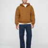Sudadera con capucha, forro de tejido de pan de miel y cremallera