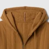 Sudadera con capucha, forro de tejido de pan de miel y cremallera