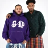 Sudadera con capucha Gap × Awake Ny de tejido grueso y logo oversize