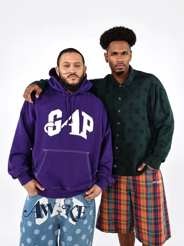 Sudadera con capucha Gap × Awake Ny de tejido grueso y logo oversize