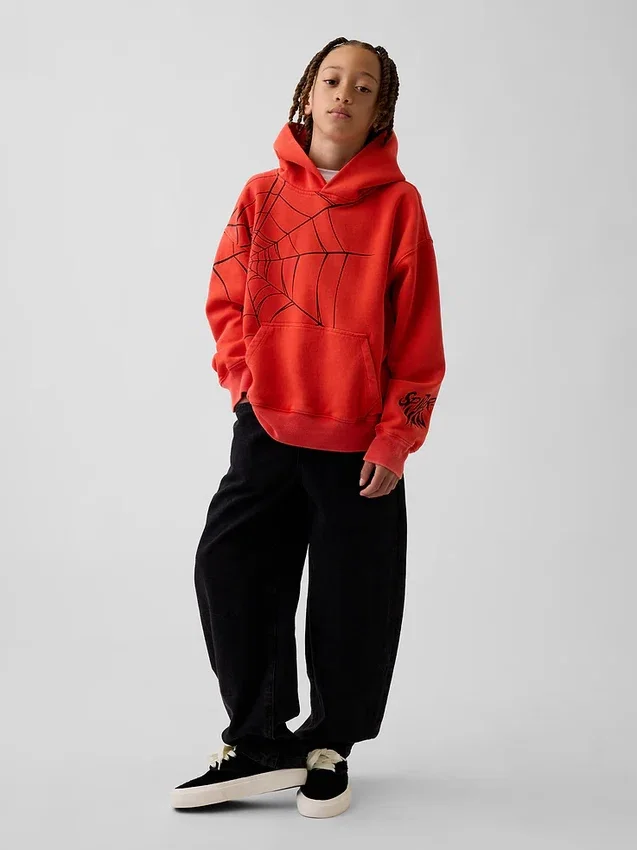 Sudadera con capucha holgada para niño Marvel Vintagesoft Spider-Man
