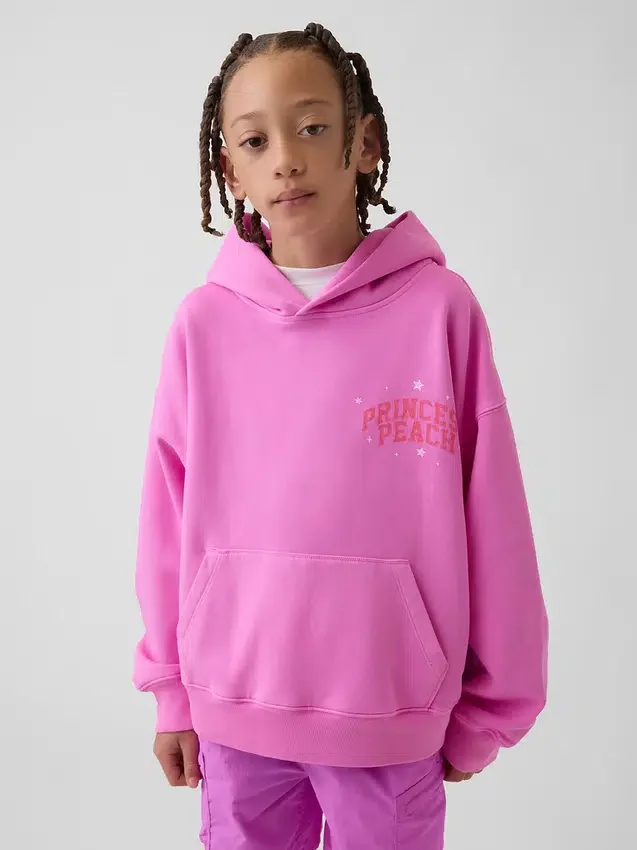 Sudadera con capucha holgada «Super Mario Vintagesoft» para niños