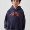 Sudadera con capucha holgada «Super Mario Vintagesoft» para niños