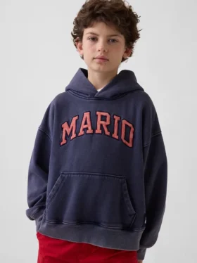 Sudadera con capucha holgada «Super Mario Vintagesoft» para niños