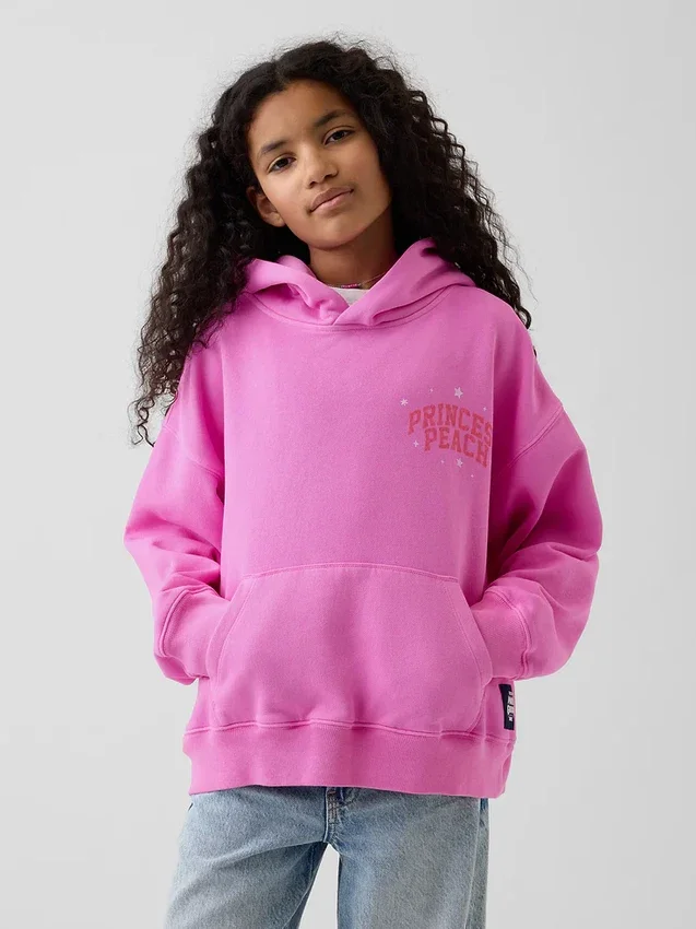 Sudadera con capucha holgada «Super Mario Vintagesoft» para niños