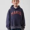 Sudadera con capucha holgada «Super Mario Vintagesoft» para niños