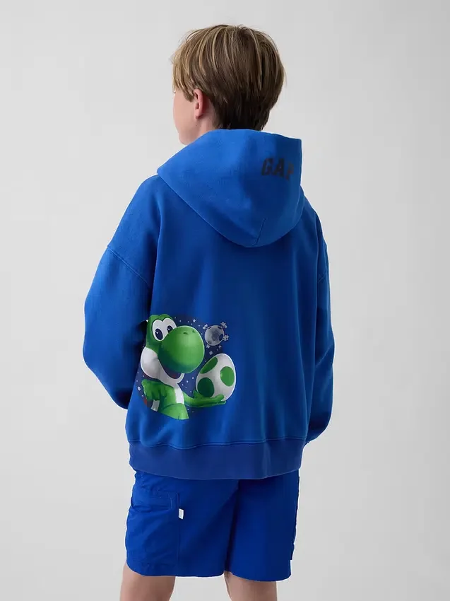 Sudadera con capucha holgada «Super Mario Vintagesoft» para niños