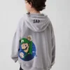 Sudadera con capucha holgada «Super Mario Vintagesoft» para niños