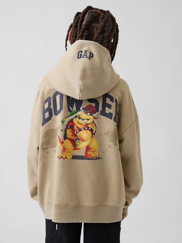 Sudadera con capucha holgada «Super Mario Vintagesoft» para niños