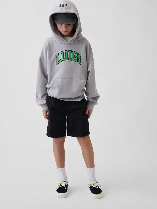 Sudadera con capucha holgada «Super Mario Vintagesoft» para niños