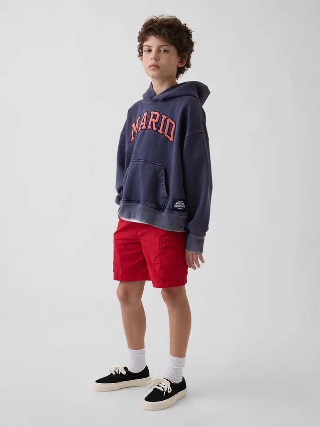 Sudadera con capucha holgada «Super Mario Vintagesoft» para niños