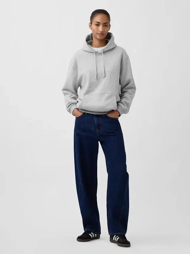 Sudadera con capucha holgada Vintagesoft para adulto