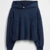 Sudadera con capucha holgada y parches «Vintagesoft» para niños