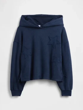Sudadera con capucha holgada y parches «Vintagesoft» para niños