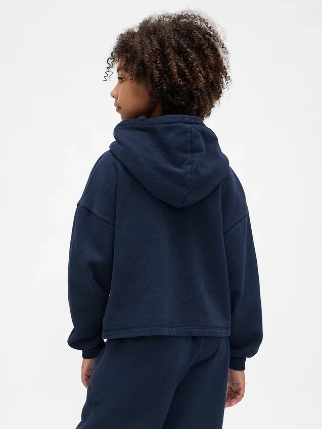 Sudadera con capucha holgada y parches «Vintagesoft» para niños