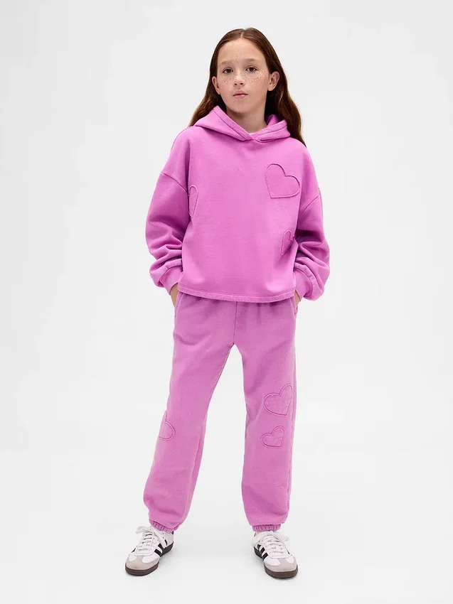 Sudadera con capucha holgada y parches «Vintagesoft» para niños