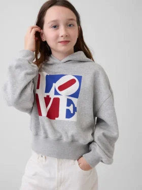 Sudadera con capucha «Love» de Robert Indiana para niños
