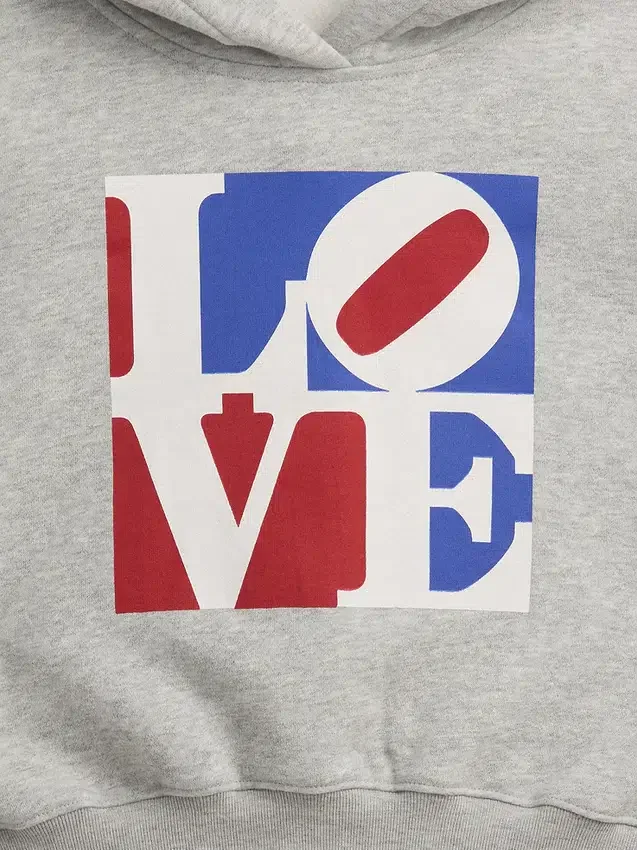 Sudadera con capucha «Love» de Robert Indiana para niños
