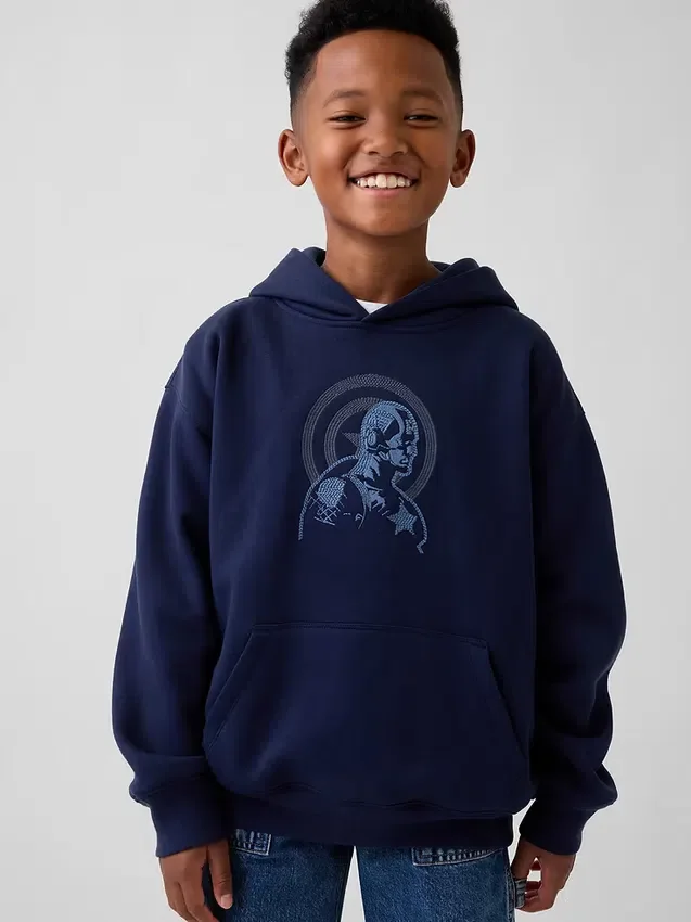 Sudadera con capucha Marvel Vintagesoft de corte holgado para niño