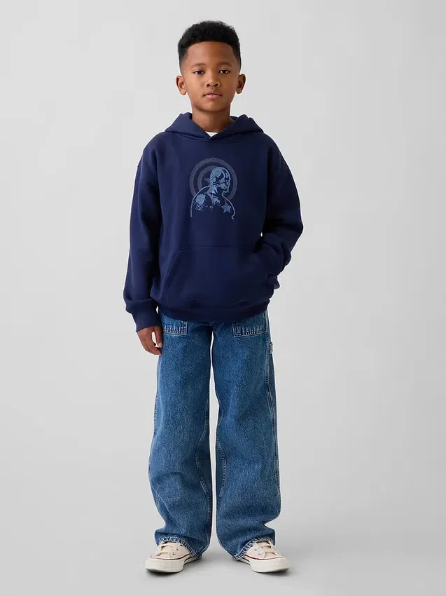 Sudadera con capucha Marvel Vintagesoft de corte holgado para niño