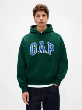 Sudadera con capucha oversize de felpa francesa extra gruesa para adulto con logotipo