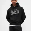 Sudadera con capucha oversize de felpa francesa extra gruesa para adulto con logotipo