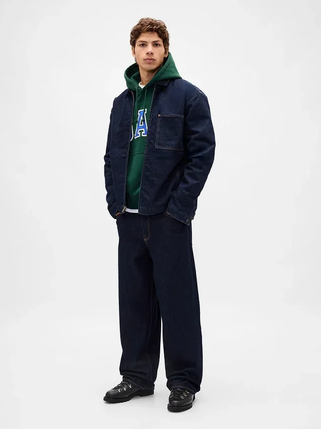 Sudadera con capucha oversize de felpa francesa extra gruesa para adulto con logotipo