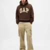Sudadera con capucha oversize de felpa francesa extra gruesa para adulto con logotipo