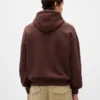 Sudadera con capucha oversize de felpa francesa extra gruesa para adulto con logotipo