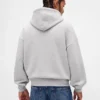 Sudadera con capucha oversize de felpa francesa extra gruesa para adulto con logotipo