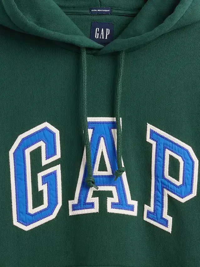 Sudadera con capucha oversize de felpa francesa extra gruesa para adulto con logotipo