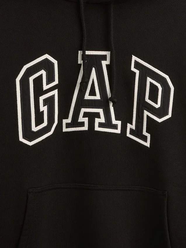 Sudadera con capucha oversize de felpa francesa extra gruesa para adulto con logotipo