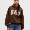 Sudadera con capucha oversize de felpa francesa extra gruesa para adulto con logotipo