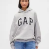 Sudadera con capucha oversize de felpa francesa extra gruesa para adulto con logotipo