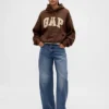 Sudadera con capucha oversize de felpa francesa extra gruesa para adulto con logotipo