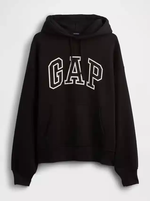Sudadera con capucha oversize de felpa francesa extra gruesa para adulto con logotipo