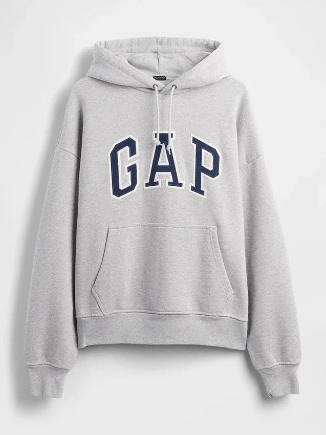 Sudadera con capucha oversize de felpa francesa extra gruesa para adulto con logotipo