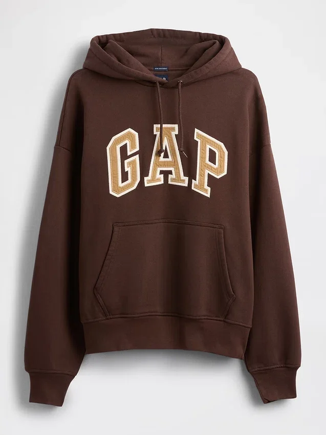 Sudadera con capucha oversize de felpa francesa extra gruesa para adulto con logotipo