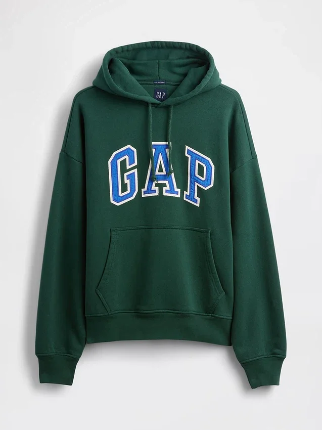 Sudadera con capucha oversize de felpa francesa extra gruesa para adulto con logotipo