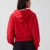 Sudadera con capucha oversize de felpa Vintagesoft con cremallera en cuña