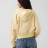 Sudadera con capucha oversize de felpa Vintagesoft con cremallera en cuña